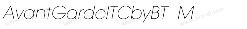 AvantGardelTCbyBT  M字体转换